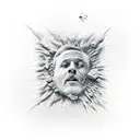 Do you pull me down with gravity or push me away with repulsion tattoo design idea