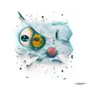 Do you pull me down with gravity or push me away with repulsion tattoo design idea