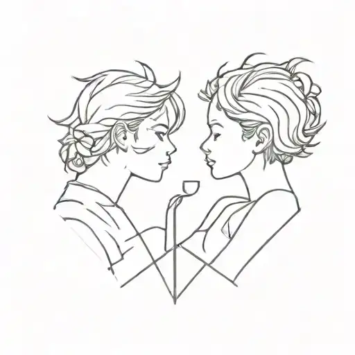 cool brother sister matching tattoo tattoo design idea