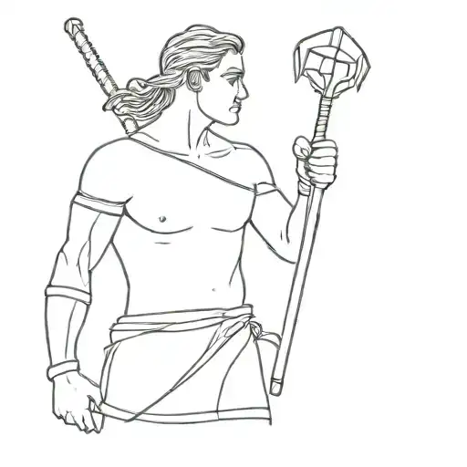 sibling gladiator tattoo tattoo design idea