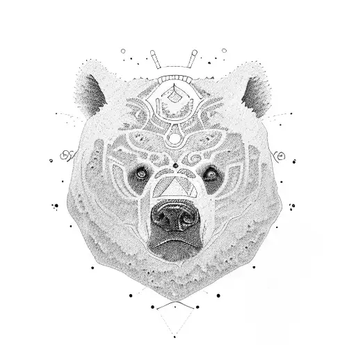 Can you make me a tattoo for my inside right arm based on Ursula major and minor big bear and little bear as a tribute f tattoo design idea