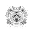 Can you make me a tattoo for my inside right arm based on Ursula major and minor big bear and little bear as a tribute f tattoo design idea