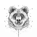 Can you make me a tattoo for my inside right arm based on Ursula major and minor big bear and little bear as a tribute f tattoo design idea