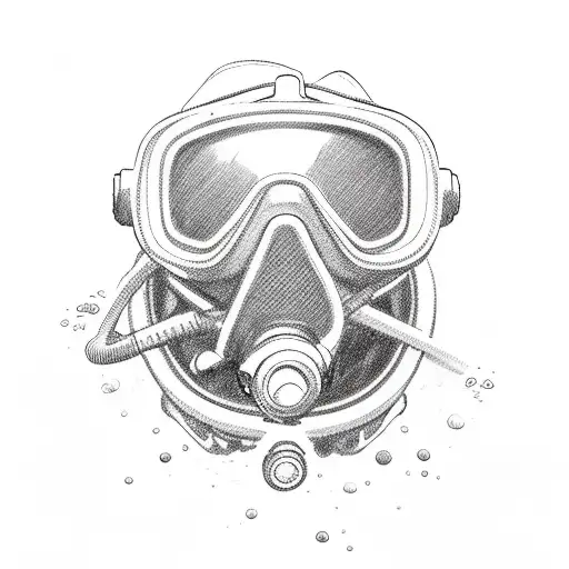 Mac Miller scuba diver tattoo design idea