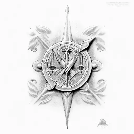 Trident 12:19 romans tattoo design idea