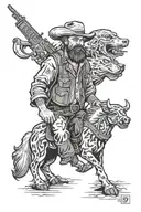 Black and white tattoo. Serious redneck. "We don't retreat, we reload." 2009 Chevy silverado crew cab 4x4 with really bi tattoo design idea