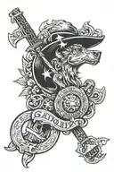 Black and white tattoo. Serious redneck. "We don't retreat, we reload." 2009 Chevy silverado crew cab 4x4 with really bi tattoo design idea