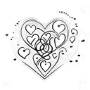 no regrets, just lessons learned words written in cursive in the shape of a heart  tattoo design idea