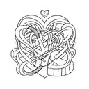 no regrets, just lessons learned words written in cursive in the shape of a heart  tattoo design idea