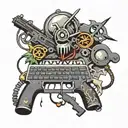 W A S D keys on the gaming computer keyboard along with a game counter strike reference tattoo design idea