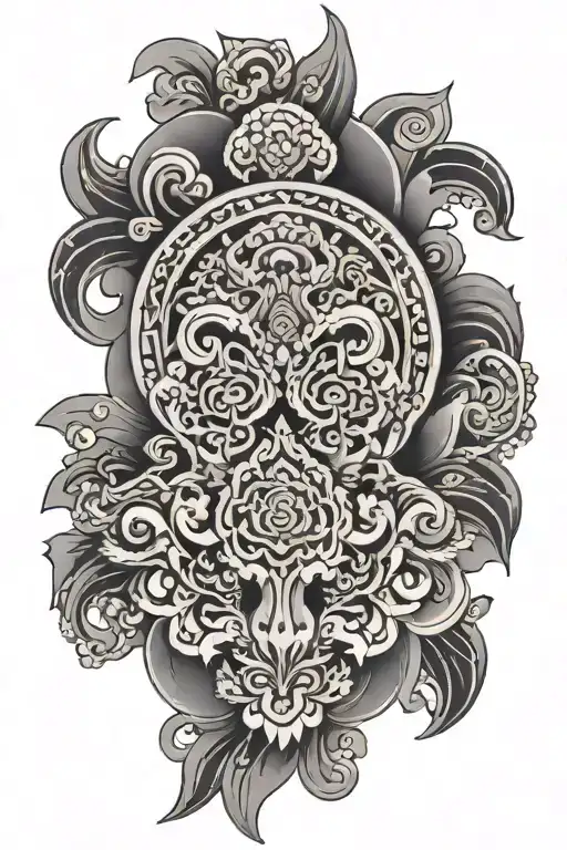 silk road tattoo design idea