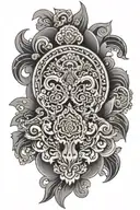 silk road tattoo design idea