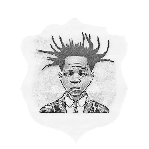 basquiat tattoo design idea