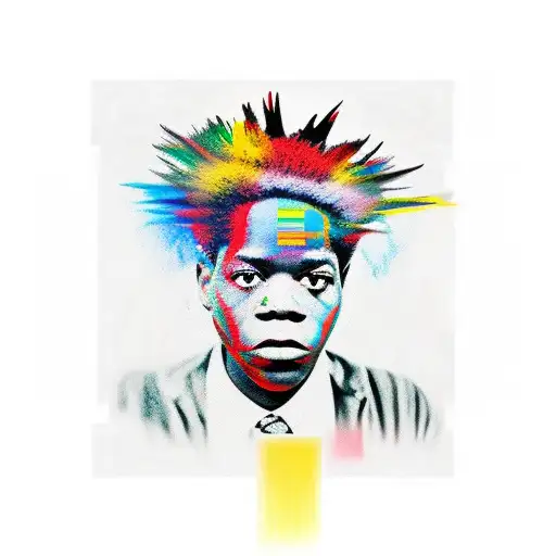 basquiat arte tattoo design idea