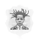 basquiat tattoo design idea