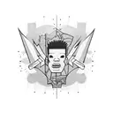 basquiat tattoo design idea