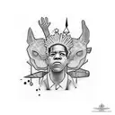 basquiat tattoo design idea