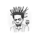 basquiat tattoo design idea
