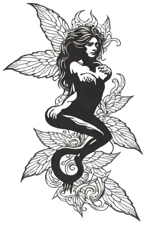 nirvana in utero small simple tattoo design idea