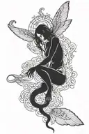 nirvana in utero small simple tattoo design idea