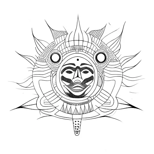sol tattoo design idea