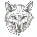 coyote skull tattoo design idea