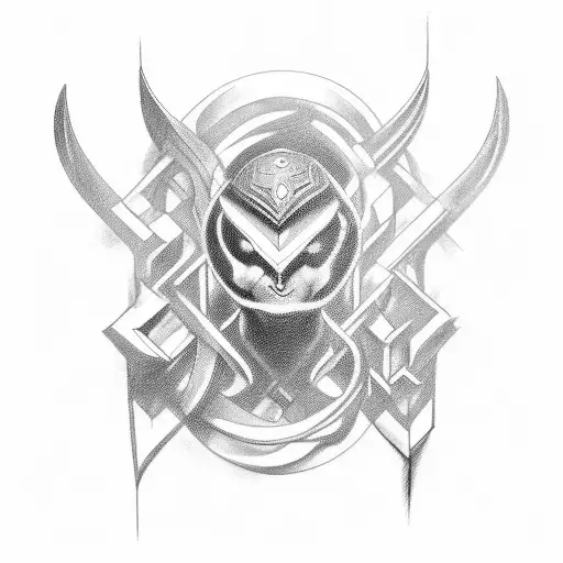 Create a tattoo inspired by métal music incorporating whip and feet motifs in a black-grey style tattoo design idea