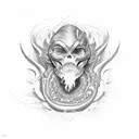 Prometheus holding fire tattoo design idea