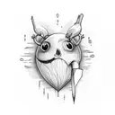 Crying Heart tattoo design idea