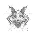 the 1975 rectangle tattoo design idea