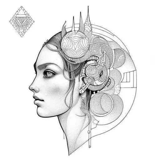 Ariadne tattoo design idea