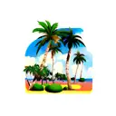 Palm Tree tattoo design idea