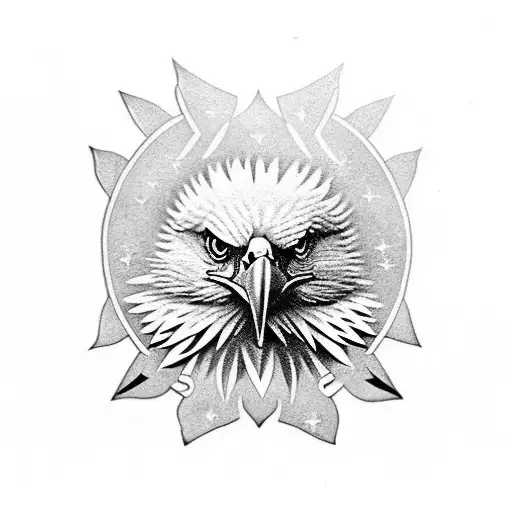 Eagle Wings masculen tattoo design idea