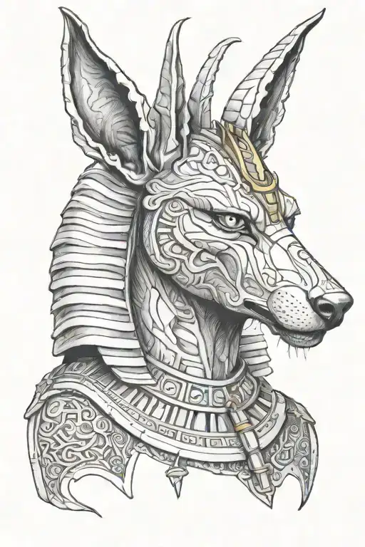 anubis tattoo design idea