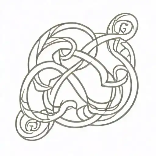 A creative blend of WingTsun elements and infinity symbols forming a unique and meaningful tattoo that represents your passion for self defense and your infinite love for Leonie and Julian tattoo design idea