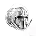 small spartan helmet tattoo tattoo design idea