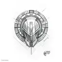 small spartan helmet tattoo tattoo design idea