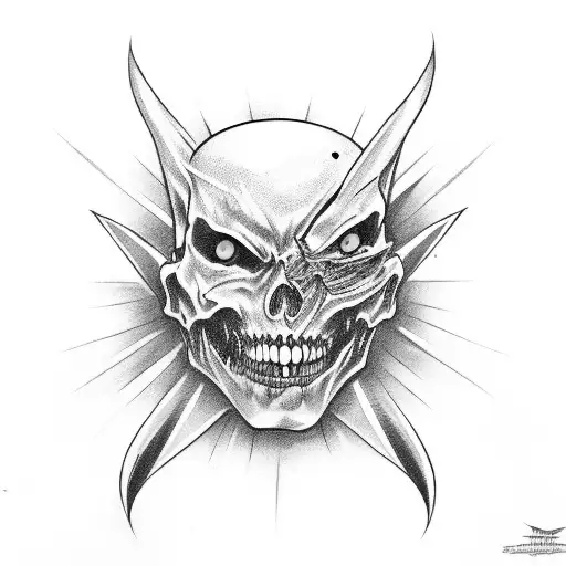 vampire coffin tattoo design idea