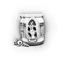 coffin tattoo design idea