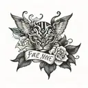 for all mine I'll lay yours written tattoo design idea