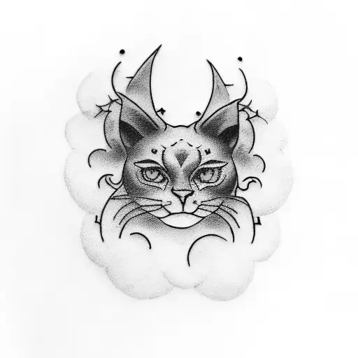 Create a tattoo on my thigh with clouds and the years 1977 and 1973 tattoo design idea