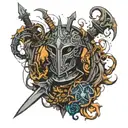 darksign from dark souls tattoo design idea