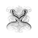 inter milan snake tattoo design idea