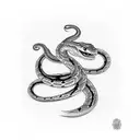 inter milan snake tattoo design idea