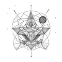 Virgo constellation tattoo design idea