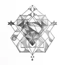 Virgo constellation tattoo design idea