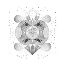 Virgo constellation tattoo design idea