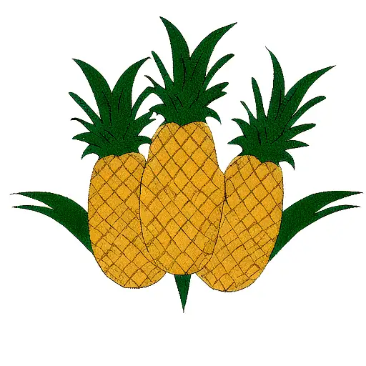 Pineapple tattoo design idea