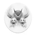 alone around people  tattoo design idea