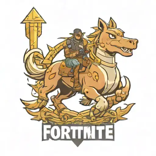 make fortnite logo that says Jonathan on the top tattoo design idea